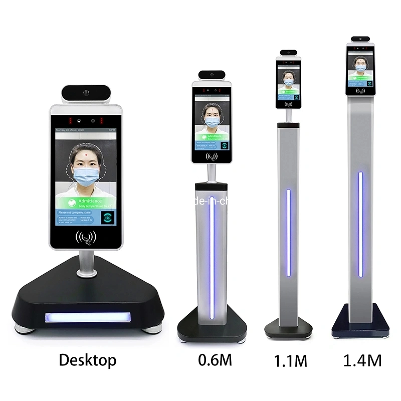 Temperature Screening Kiosk, Non-Contact, with Facial Recognition Software