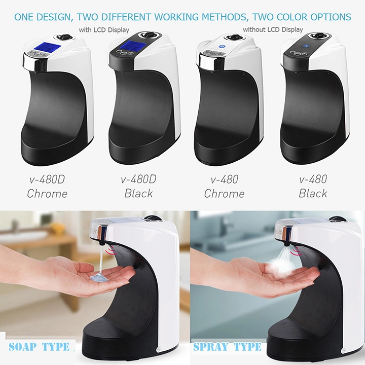 Automatic Hand Sanitizer Dispenser of Bathroom Accessories with LCD Display